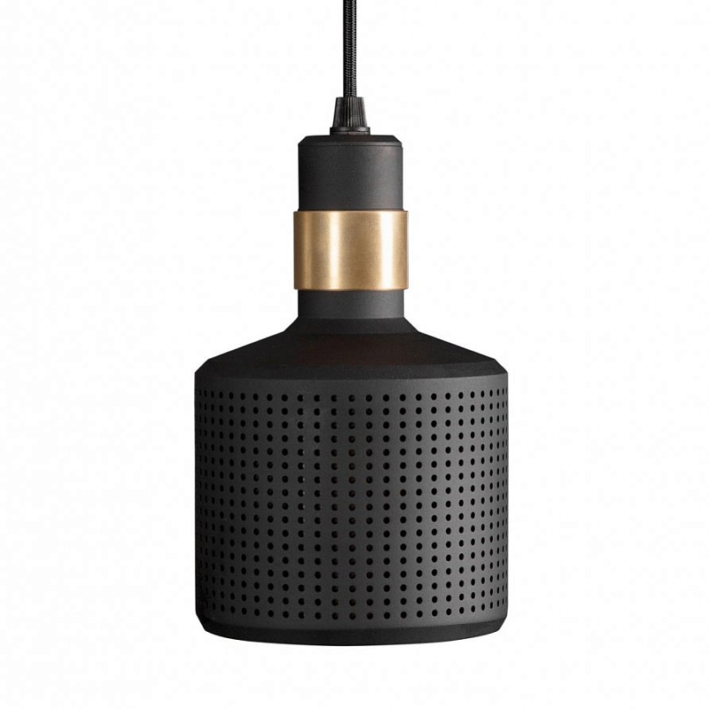 Подвесной светильник Riddle Pendant Lamp Black Черный Латунь Подвесной светильник Riddle Pendant Lamp Black Черный Латунь в Грозном | Loft Concept