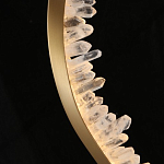 Подвесной светильник обрамленный элементами в виде кристаллов Smooth Shine варинант исполнения - 5 | Loft Concept в Грозном