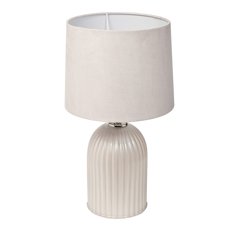 Лампа настольная стеклянная со светло-серым абажуром Embodiment of Tactility Светло-серый в Грозном | Loft Concept 