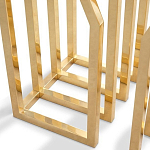 Консоль с чёрной столешницей и золотым фигурным основанием Cosmo варинант исполнения - 1 | Loft Concept в Грозном