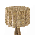 Торшер с плетеным абажуром на основании в виде треноги Lamp with Wicker Lampshade варинант исполнения - 2 | Loft Concept в Грозном