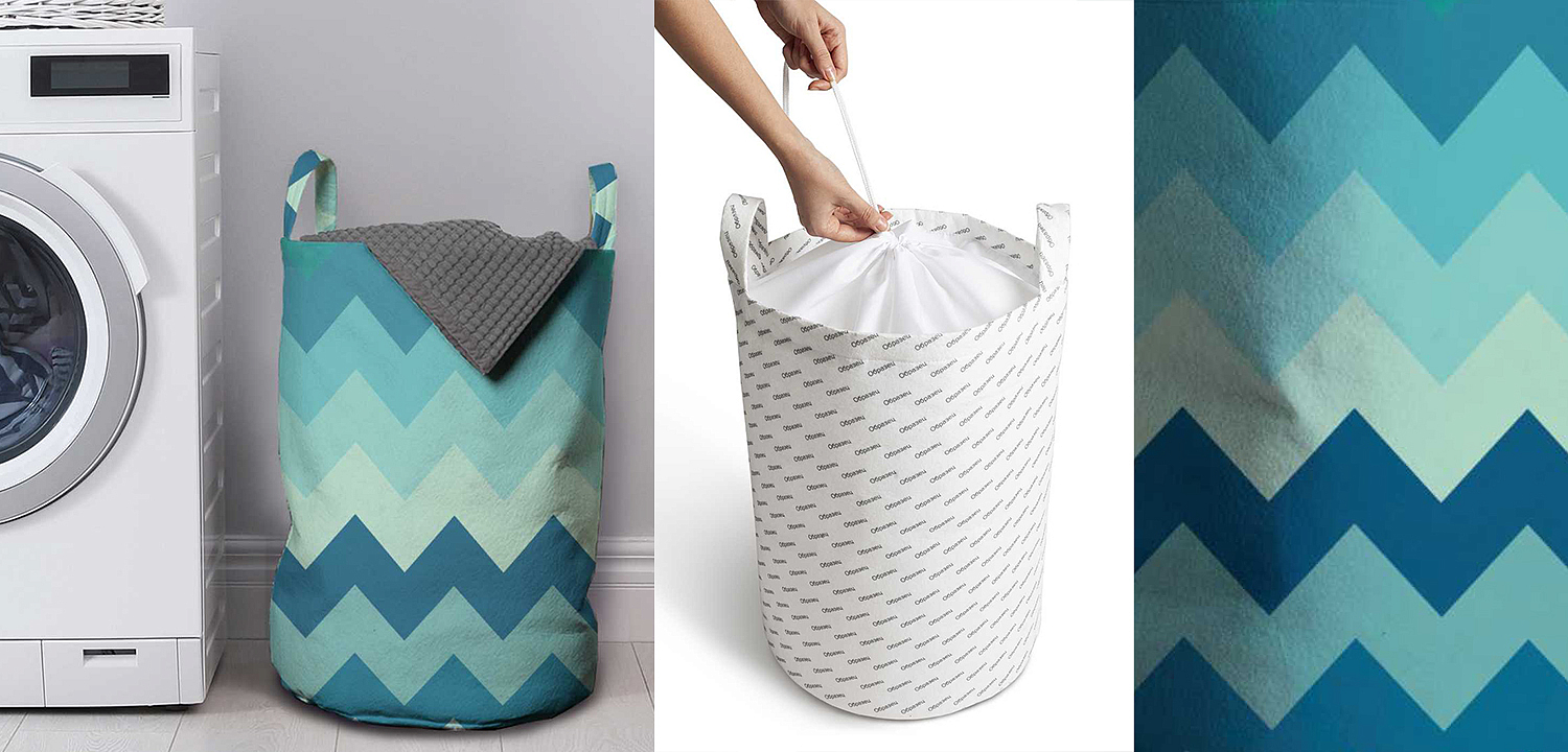 Корзина Blue Chevron Basket Корзина Blue Chevron Basket - Loft-Concept в Грозном
