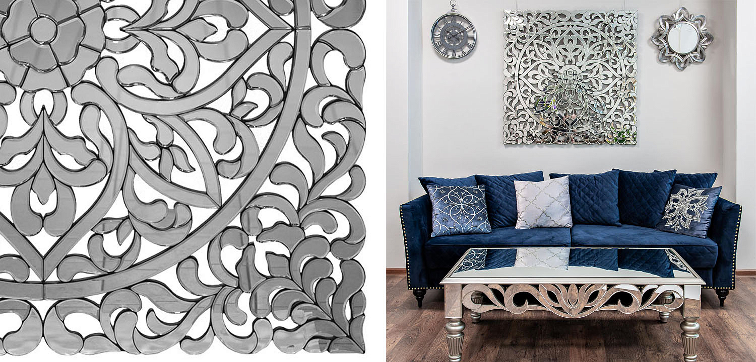 Зеркальное панно Openwork Mirror Square - Loft-Concept в Грозном