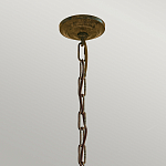 Люстра бронзового цвета с 6-ю лампами и подвесками из оптического стекла в классическом стиле Feiss варинант исполнения - 4 | Loft Concept в Грозном