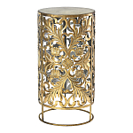 Столик приставной с цветочной резной фактурой Madagascar варинант исполнения - 1 | Loft Concept в Грозном