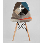 Пластиковый стул на ножках из массива бука Eames Пэчворк варинант исполнения - 4 | Loft Concept в Грозном