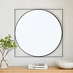 Зеркало в черной металлической раме Urban Style Mirror варинант исполнения - 3 | Loft Concept в Грозном