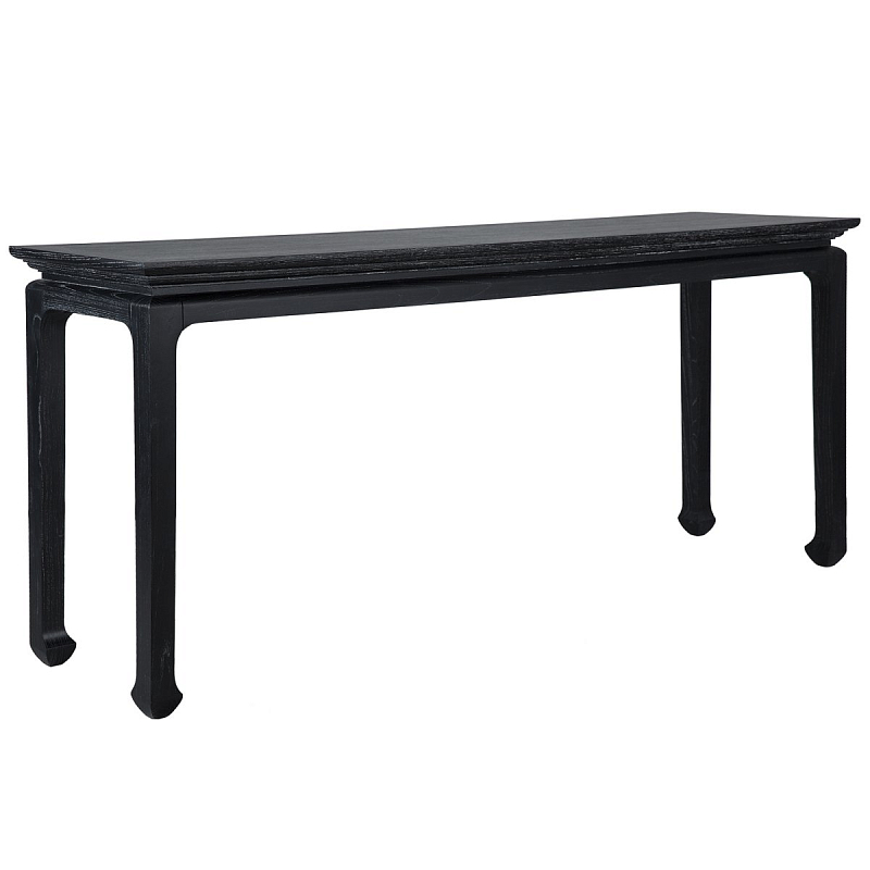 Консоль Black Curved Console Черный Консоль Black Curved Console Черный в Грозном | Loft Concept