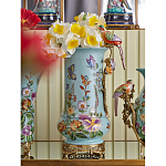 Ваза с птичкой из фарфора с бронзовыми элементами Garden of Eden варинант исполнения - 7 | Loft Concept в Грозном