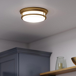 Потолочный светильник с белым матовым стеклянным плафоном в форме перевернутого конуса Hinkley варинант исполнения - 7 | Loft Concept в Грозном