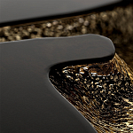 Дизайнерский журнальный стол круглый с декоративным расколом в центре стола Flaming варинант исполнения - 1 | Loft Concept в Грозном