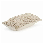 Чехол на подушку с макраме бежевого цвета Macrame варинант исполнения - 1 | Loft Concept в Грозном