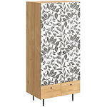 Шкаф с принтом Leaf bouquet варинант исполнения - 1 | Loft Concept в Грозном