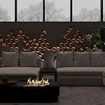 Гипсовая 3D панель с принтографией PM-41 варинант исполнения - 4 | Loft Concept в Грозном