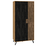 Шкаф двухдверный с 2-мя отделами с полками Stone Effect варинант исполнения - 1 | Loft Concept в Грозном