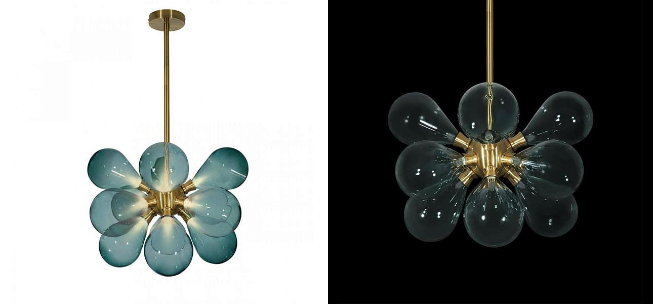 Люстра Simonet Chandelier Blue 50 см Люстра Simonet Chandelier Blue 50 см - Loft-Concept в Грозном