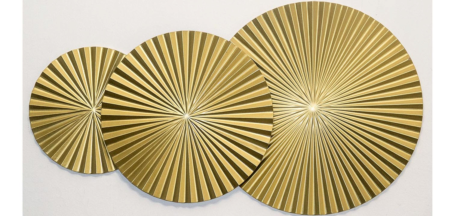 Арт-объект Apollo Gold Wall Plaque Disc 3 Арт-объект Apollo Gold Wall Plaque Disc 3 - Loft-Concept в Грозном