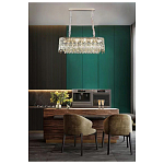 Люстра овальная с хрустальными подвесками Roul Crystal Light варинант исполнения - 8 | Loft Concept в Грозном