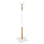 Вешалка с квадратным основанием и 4-мя белыми металлическими крючками Industrial Metal Rust варинант исполнения - 1 | Loft Concept в Грозном