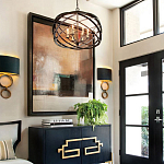 Люстра черная из эллиптических элементов Overlapping Orbits варинант исполнения - 2 | Loft Concept в Грозном