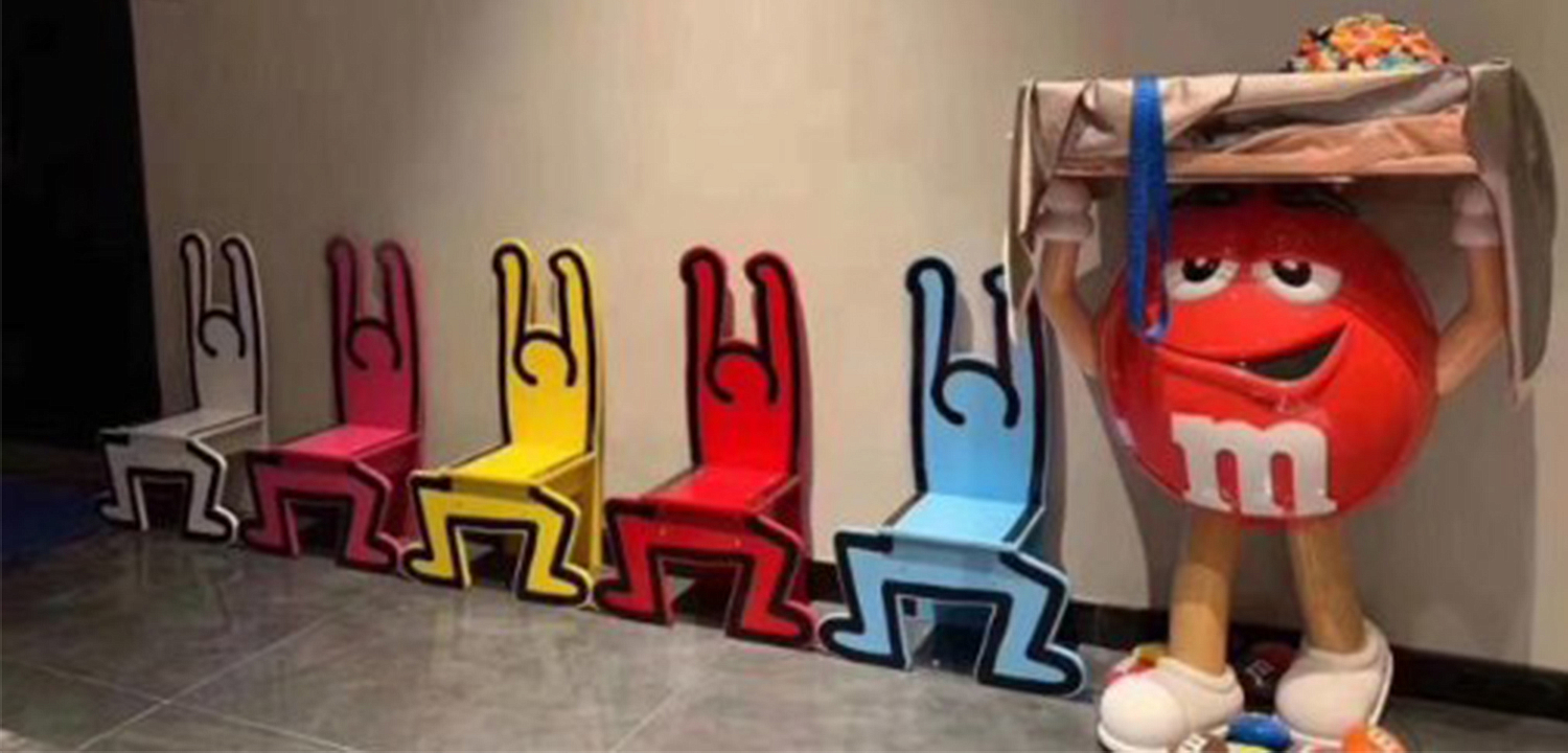 Детский стул Chaise Keith Haring Dancer Vilac Голубой Детский стул Chaise Keith Haring Dancer Vilac Голубой - Loft-Concept в Грозном