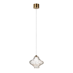 Подвесной светильник с плафоном из фактурного прозрачного стекла Light Ensemble варинант исполнения - 3 | Loft Concept в Грозном