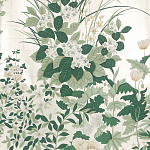 Обои ручная роспись Uki Hana Original Colourway on 12 Carat White Gold gilded paper варинант исполнения - 1 | Loft Concept в Грозном