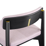 Барный стул из массива ясеня с обивкой из рогожки Elegant Ash Shape варинант исполнения - 5 | Loft Concept в Грозном