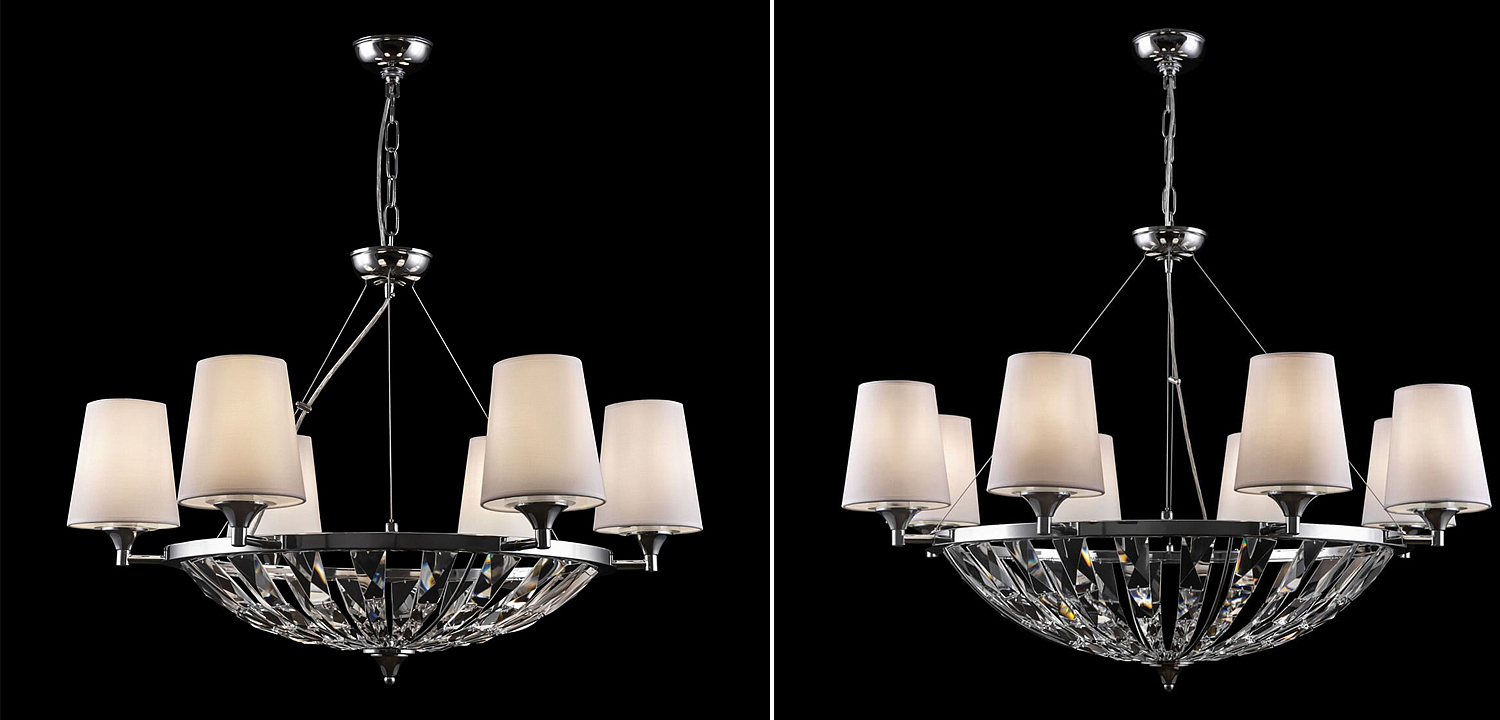Люстра Odarnat Chandelier chrome Люстра Odarnat Chandelier chrome - Loft-Concept в Грозном