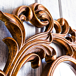 Зеркало настенное с рамой цвета античная бронза Classic Ornament Mirror варинант исполнения - 4 | Loft Concept в Грозном