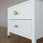 Тумба прикроватная с двумя ящиками Elsa Dreams White варинант исполнения - 3 | Loft Concept в Грозном