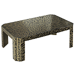 Дизайнерский кофейный стол с рисунком леопард Neytiri Beige Leopard варинант исполнения - 1 | Loft Concept в Грозном