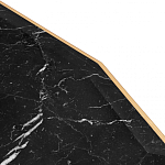 Консоль с чёрной столешницей и золотым фигурным основанием Cosmo варинант исполнения - 4 | Loft Concept в Грозном