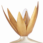 Торшер с 3-мя плафонами в виде цветов Golden Bird of Paradise варинант исполнения - 1 | Loft Concept в Грозном