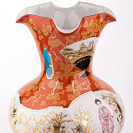 Ваза красного цвета с рисунком Chinoiserie Ceramics варинант исполнения - 1 | Loft Concept в Грозном