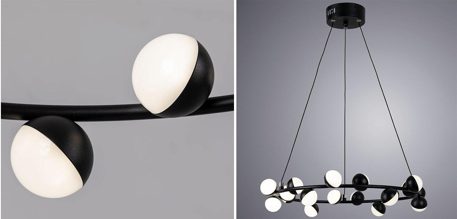Люстра Vilelme Chandelier black 50 Люстра Vilelme Chandelier black 50 - Loft-Concept в Грозном