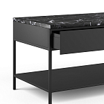ТВ-тумба с мраморной столешницей Vayo Marble TV Stand варинант исполнения - 4 | Loft Concept в Грозном