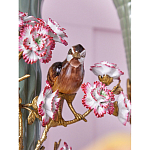 Ваза с птицами и цветами из фарфора с бронзовыми элементами Garden of Eden варинант исполнения - 7 | Loft Concept в Грозном