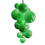 Люстра Grape Balls Зеленое стекло  варинант исполнения - 3 | Loft Concept в Грозном
