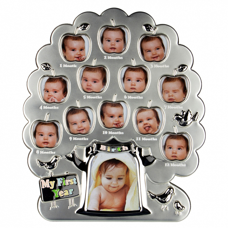 Фоторамка детская Childhood Corner Tree 13 фото Серебристый Фоторамка детская Childhood Corner Tree 13 фото Серебристый в Грозном | Loft Concept