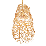 Подвесной светильник золотой в виде кораллов Coral Decor варинант исполнения - 2 | Loft Concept в Грозном
