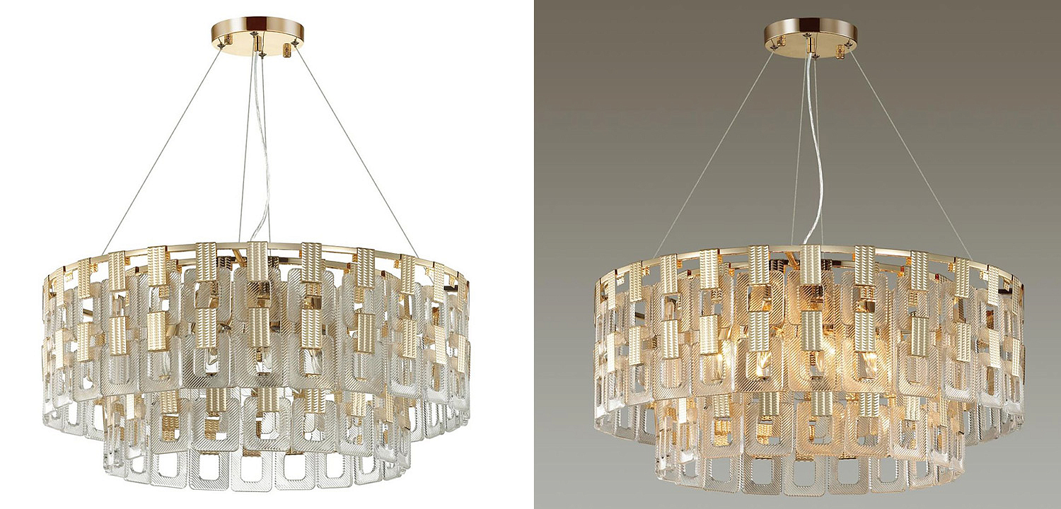 Люстра Ribbed Elements Pendant Round 67 Люстра Ribbed Elements Pendant Round 67 - Loft-Concept в Грозном