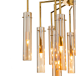 Люстра со стеклянными цилиндрическими плафонами Luminous Cylinders Amber варинант исполнения - 4 | Loft Concept в Грозном