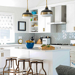 Подвесной светильник с круглым белым плафоном в индустриальном стиле Feiss варинант исполнения - 8 | Loft Concept в Грозном