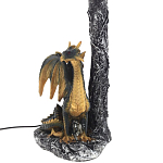 Настольная лампа Дракон Dragon Black Gold Table Lamp Синий Абажур варинант исполнения - 3 | Loft Concept в Грозном