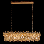 Люстра с декоративными элементами в виде крупных хрустальных цветов Palace Gardens варинант исполнения - 1 | Loft Concept в Грозном