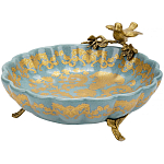 Блюдо фарфоровое Птица на ветке Flora варинант исполнения - 1 | Loft Concept в Грозном