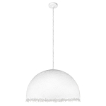 Подвесной светильник в форме купола белого цвета с ажурной бахромой Tactile Line варинант исполнения - 7 | Loft Concept в Грозном