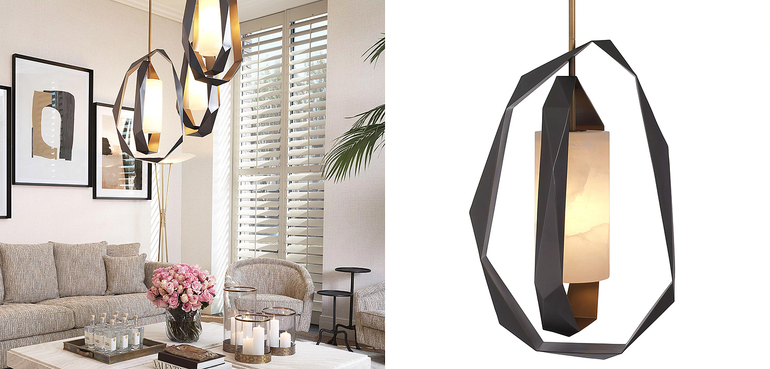 Подвесной светильник Eichholtz Chandelier Santos Double Подвесной светильник Eichholtz Chandelier Santos Double - Loft-Concept в Грозном