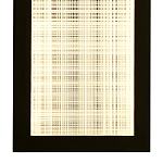 Светодиодное прямоугольное бра из металла черного цвета Lattice Lux варинант исполнения - 4 | Loft Concept в Грозном
